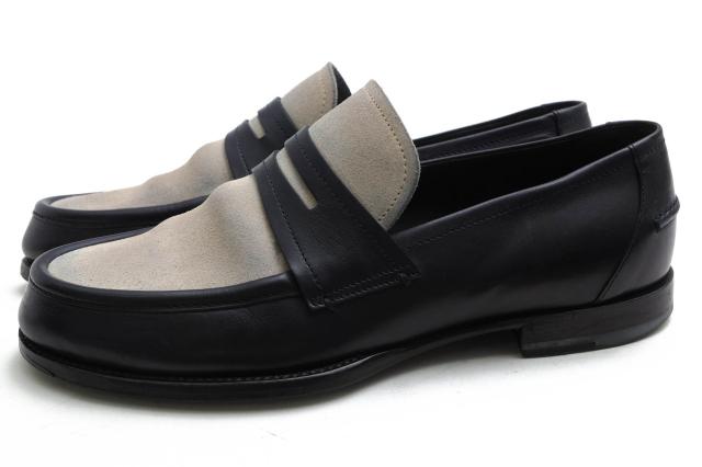 ○ボッテガヴェネタ BOTTEGA VENETA 牛革 ローファー 325924 VBFV7 1288 SCARPA PELLE S.CUOIΟ マリンスタイル レザーソール 中古