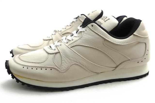 ○ミスターオリーブ MR.OLIVE 牛革 ローカットスニーカー ME1001 E.O.I WATER PROOF LEATHER ALL SHIRINK BRITISH TRAINER SNEAKER 中古