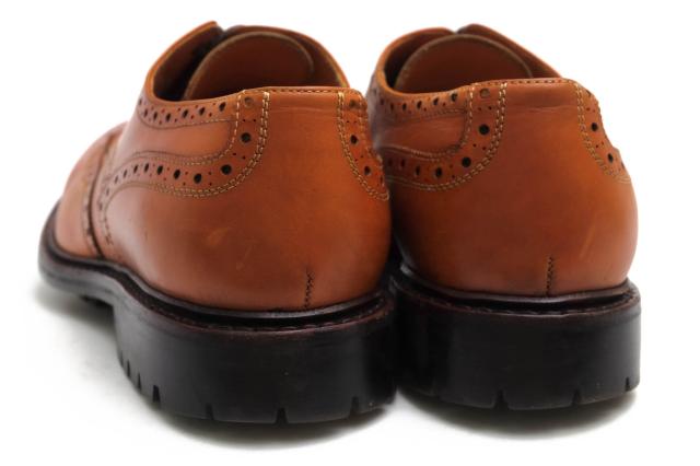 ○ジャランスリワヤ JALAN SRIWIJAYA 牛革 カーフ ビジネスシューズ 98472 フルブローグ ウイングチップ ハンドソーンウェルテッド 中古 ○ジャランスリワヤ JALAN SRIWIJAYA 牛革 カーフ ビジネスシューズ