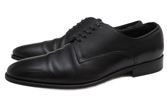 ○ドルガバ DOLCE＆GABBANA 牛革 カーフ ビジネスシューズ CA5474  ダービーシューズ プレーントゥ マッケイ製法 レザーソール メ  中古