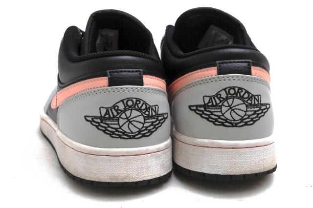 ○ナイキ NIKE 天然皮革 ローカットスニーカー 553558-062 Air Jordan 1 Low OG Bleached Coral エアジョーダン 定番 メンズ 【中 中古