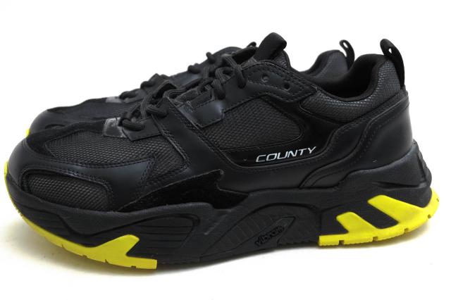 ○マルセロ ブロン MARCELO BURLON 牛革 カーフ ローカットスニーカー C-Run 3000 Vibramソール メンズ 【中古】 中古