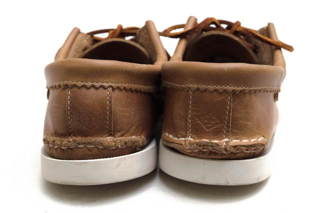 ○クオッディートレイルモカシン Quoddy Trail Moccasin Horween Natural Chrome 米国ホーウィン社クロムエクセル 牛革 デッキシュ 中古