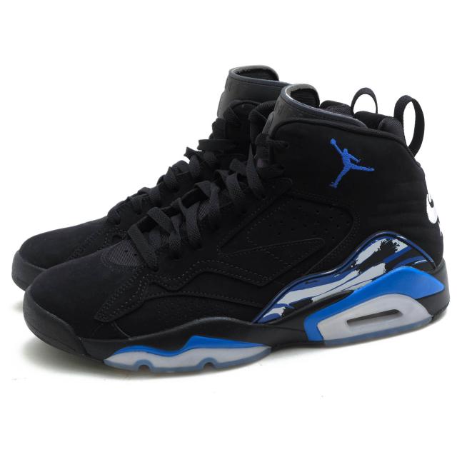 ○ナイキ NIKE 天然皮革 ハイカットスニーカー DZ4475-041 Jordan MVP Black/Game Royal ジョーダン バスケットボールシューズ メ 中古