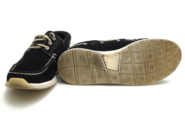 ○ビズビム VISVIM UK産カーフスエード 牛革 デッキシューズ 0115102002004 HOCKNEY-FOLK スニーカーソール スリッポン モカシン 中古_5