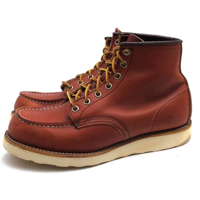 ○レッドウィング RED WING Oro-Russet Portage オロラセット ポーテージ 牛革 ワークブーツ 8875 6inch CLASSIC MOC TOE アイリッ 中古