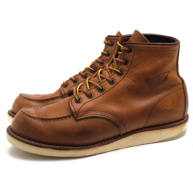 ○レッドウィング RED WING Oro-Russet Portage オロラセット ポーテージ 牛革 ワークブーツ 875 Classic Work 6inch Moc toe IRIS 中古の通販は