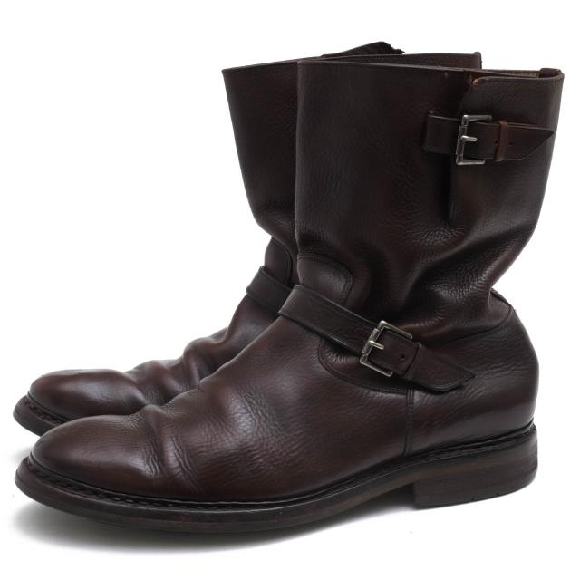 ○エシュン HESCHUNG 牛革 エンジニアブーツ 25813101 ストームウェルト メンズ 【中古】 中古の通販は