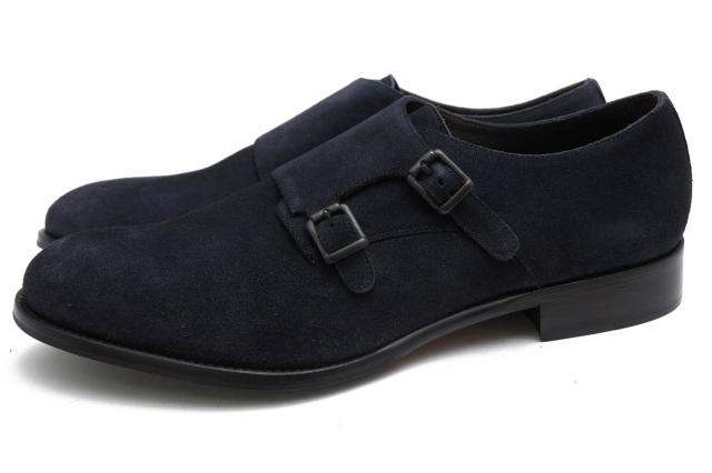 ○ブルックスブラザーズ Brooks Brothers 牛革 ビジネスシューズ 1000004538 ダブルモンクストラップ マッケイ製法 メンズ 【中古  中古