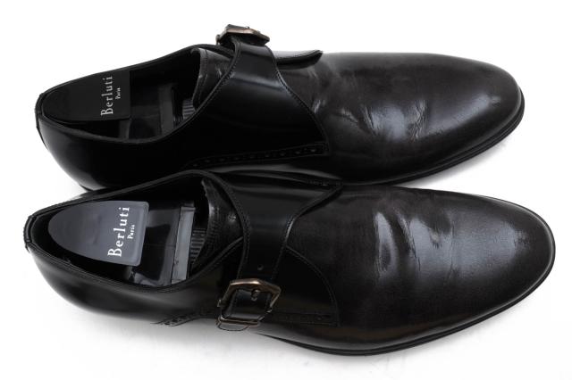 ○ドルガバ DOLCE＆GABBANA パテントカーフ 牛革 ビジネスシューズ