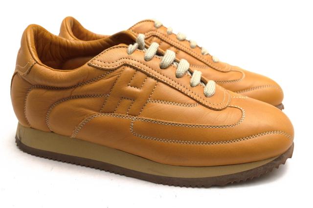 ○エルメス HERMES 牛革 カーフ ローカットスニーカー Quick クイック Hロゴ 定番 レディース 【中古】 中古_1