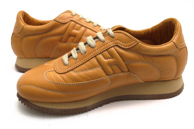 ○エルメス HERMES 牛革 カーフ ローカットスニーカー Quick クイック Hロゴ 定番 レディース 【中古】 中古_2