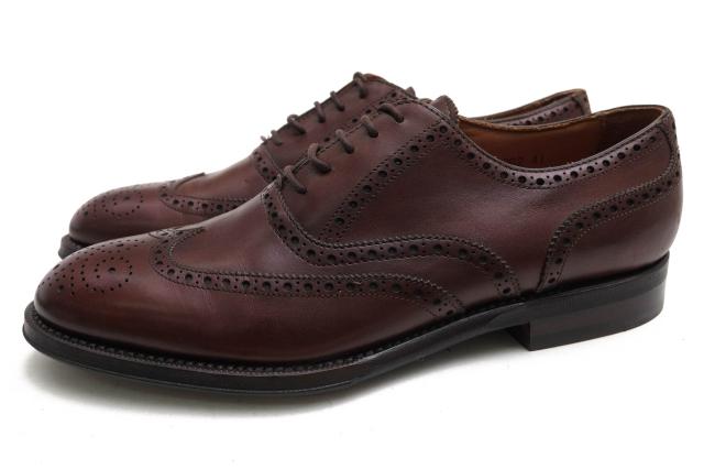 ○フランチェスカッティ Franceschetti バーニーズニューヨーク BARNEYS NEW YORK別注 ハンドメイド カーフ 牛革 ビジネスシューズ 中古