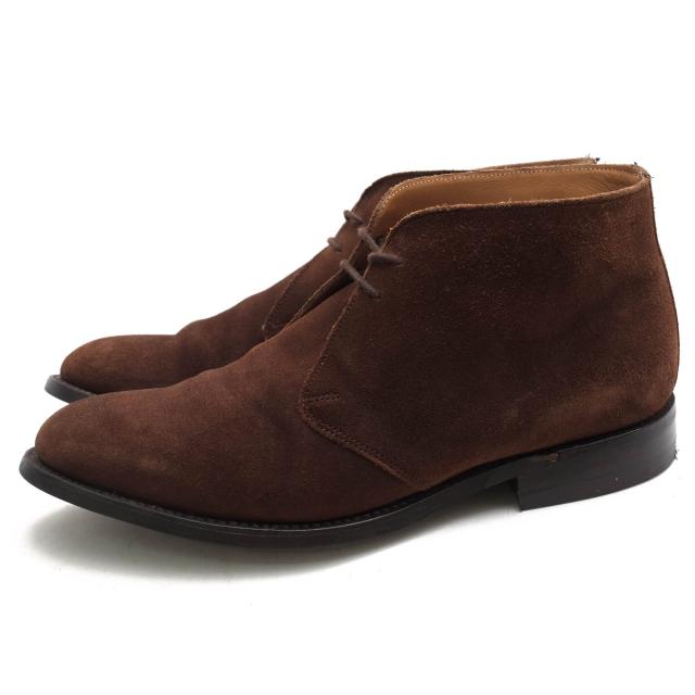 ○ロイドフットウェア Lloyd Footwear 牛革 チャッカブーツ 1224EW12 CHUKKA BOOT CASTAGNIA SUEDE ダイナイトソール プレーントゥ 中古