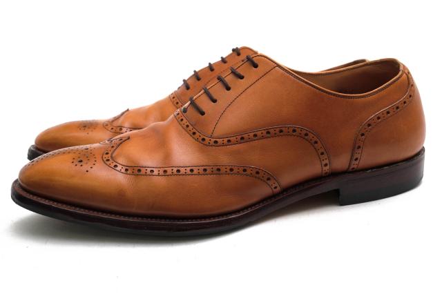 ○スコッチグレイン SCOTCH GRAIN 牛革 カーフ ビジネスシューズ H-9041 匠シリーズ ウイングチップ レザーソール グッドイヤーウ  中古