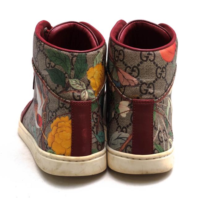 未使用　フェラガモ　ガンチーニ　ローファー　モノグラム　柄　22.5cm ○グッチ GUCCI 牛革 ハイカットスニーカー 427064 GG Tian