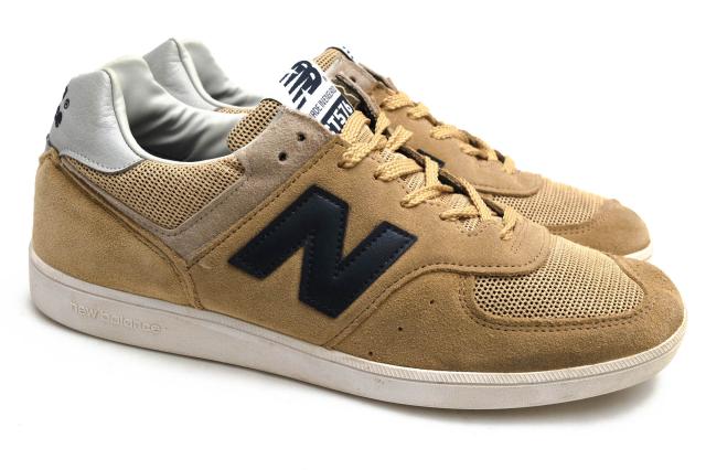 ○ニューバランス NEW BALANCE 30周年記念モデル 英国CHARLES・F・STEAD社製カウスエード 牛革 ローカットスニーカー CT576BEN コ 中古_1