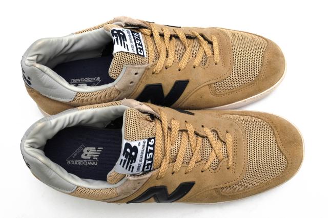 ○ニューバランス NEW BALANCE 30周年記念モデル 英国CHARLES・F・STEAD社製カウスエード 牛革 ローカットスニーカー CT576BEN コ 中古_4