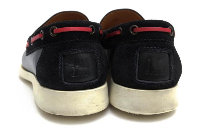 ○ダンヒル Dunhill 牛革 カーフ デッキシューズ S2A210H ヴァンプローファー メンズ 【中古】 中古