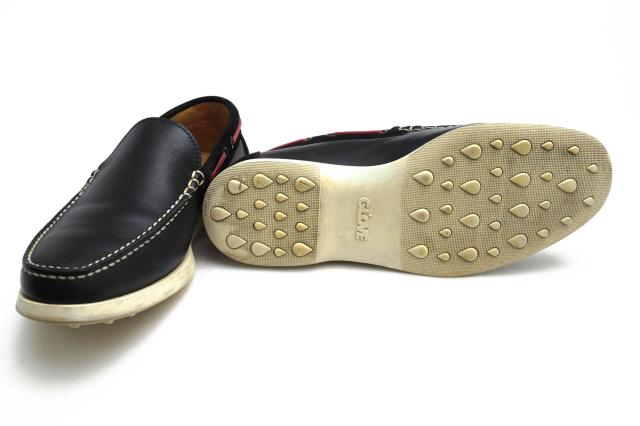 ○ダンヒル Dunhill 牛革 カーフ デッキシューズ S2A210H ヴァンプローファー メンズ 【中古】 中古