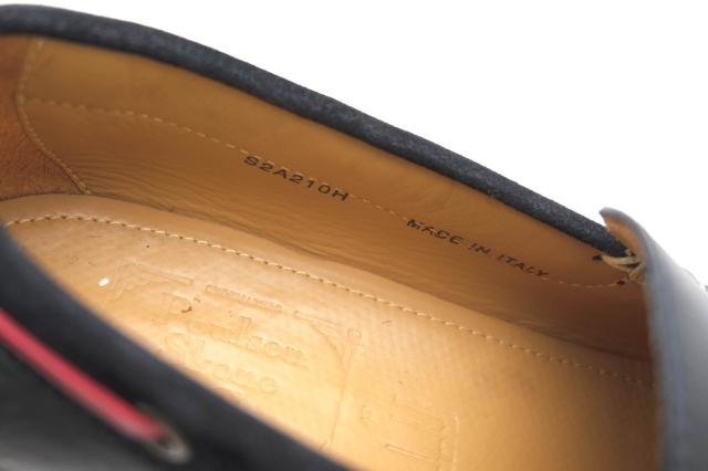 ○ダンヒル Dunhill 牛革 カーフ デッキシューズ S2A210H ヴァンプローファー メンズ 【中古】 中古