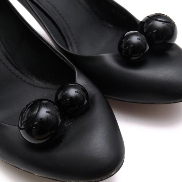 ○ヴィトン Louis Vuitton カーフレザー 牛革 パンプス NL0135 Betty Pumps アーモンドトゥ レディース 【中古】 中古_4
