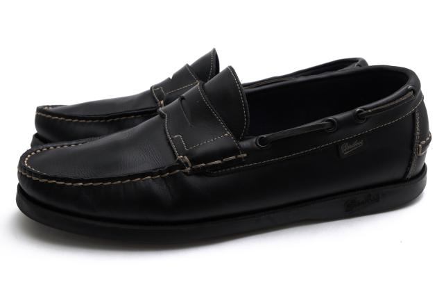 ○パラブーツ Paraboot BEAMS別注 牛革 デッキシューズ CORSICA コーシカ コインローファー型 スリッポン モカシン メンズ 【中古 中古 19,788円