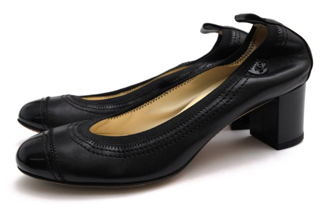 ○シャネル CHANEL  パンプス G27488 バレエシューズ レディース 【中古】 中古