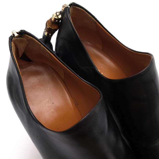 ○グッチ GUCCI カーフレザー 牛革 パンプス 269723 バンブータッセル ハイヒール バックジップ レディース 【中古】 中古_5