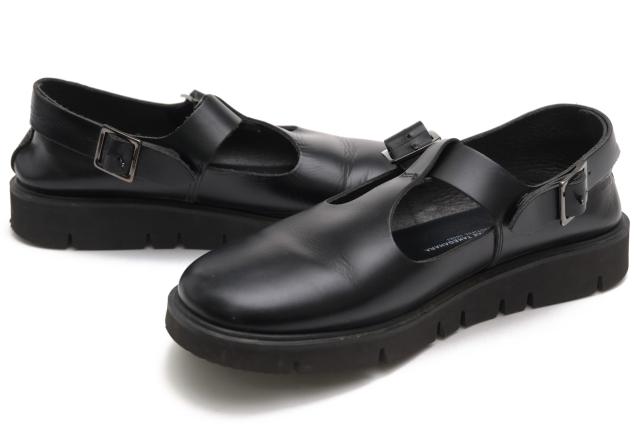 ○奥ゆかしい シューズ BEAUTIFUL SHOES 牛皮 サンダル 34012230 T-STRAP GLOXI CUT MEDIUM SOLE Vibram沓底 レディース 【  中古