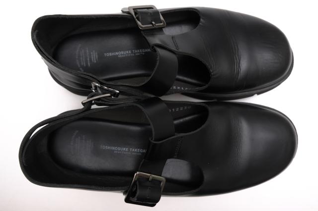 ○奥ゆかしい シューズ BEAUTIFUL SHOES 牛皮 サンダル 34012230 T-STRAP GLOXI CUT MEDIUM SOLE Vibram沓底 レディース 【  中古