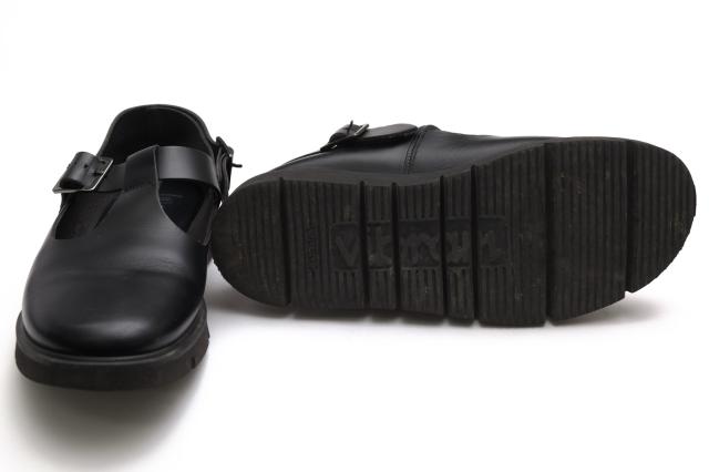 ○奥ゆかしい シューズ BEAUTIFUL SHOES 牛皮 サンダル 34012230 T-STRAP GLOXI CUT MEDIUM SOLE Vibram沓底 レディース 【  中古