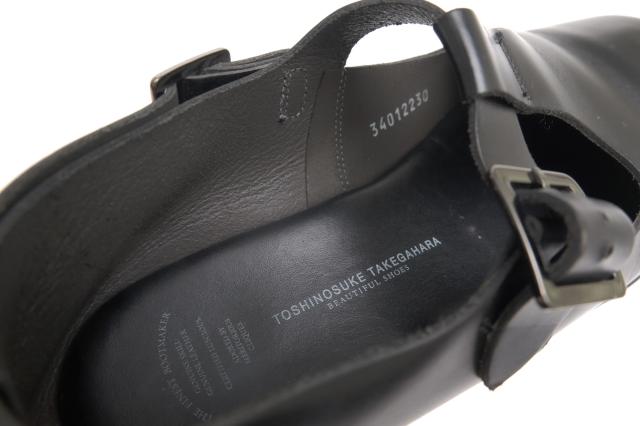 ○奥ゆかしい シューズ BEAUTIFUL SHOES 牛皮 サンダル 34012230 T-STRAP GLOXI CUT MEDIUM SOLE Vibram沓底 レディース 【  中古