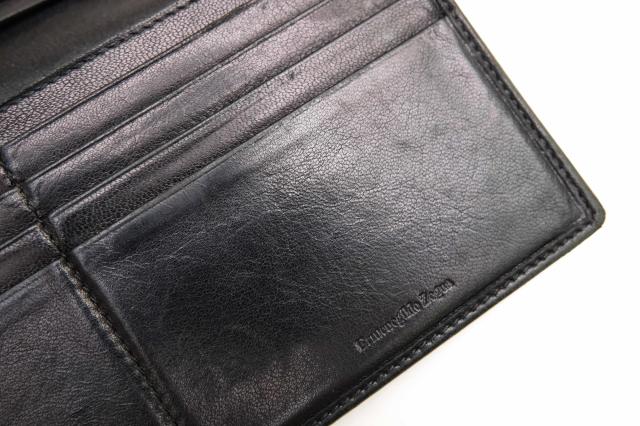 ○ゼニア Ermenegildo Zegna 長財布 小銭入れあり 二つ折り メンズ