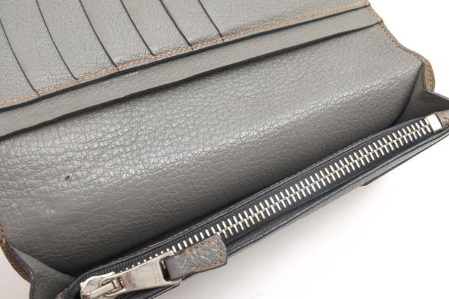 ○メゾンタクヤ MAiSON TAKUYA ジャーマンシュランケンカーフ 牛革 長財布 TT2 Wallet 小銭入れあり シボ革 シュリンクレザー メン 中古_6