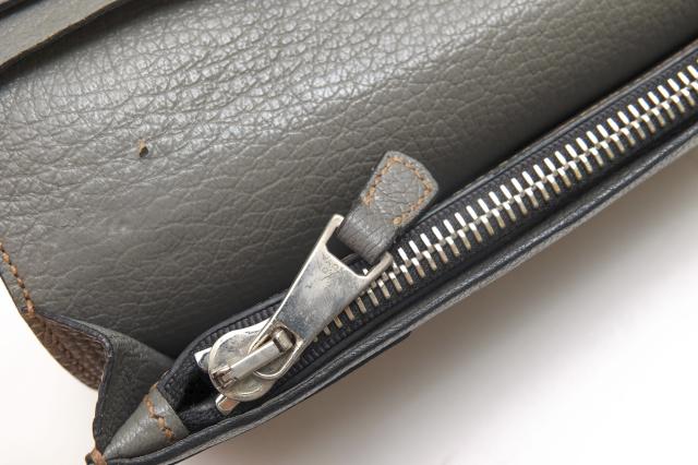 ○メゾンタクヤ MAiSON TAKUYA ジャーマンシュランケンカーフ 牛革 長財布 TT2 Wallet 小銭入れあり シボ革 シュリンクレザー メン 中古_7