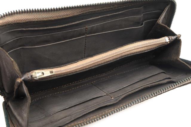 ○クリスチャンポー CHRISTIAN PEAU cow leather 牛革 長財布 B-004VCW 小銭入れあり ユニセックス 男女兼用 ラウンドジップ ラウ  中古_4