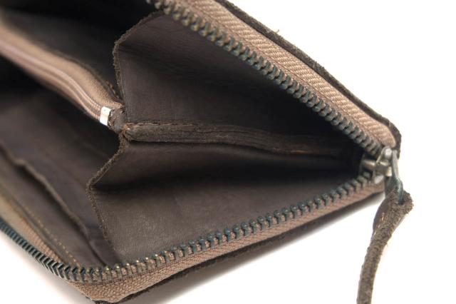 ○クリスチャンポー CHRISTIAN PEAU cow leather 牛革 長財布 B-004VCW 小銭入れあり ユニセックス 男女兼用 ラウンドジップ ラウ  中古_5