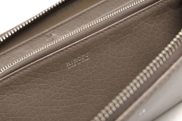 ○ヒロフ HIROFU 牛革 長財布 小銭入れあり シボ革 シュリンクレザー ラウンドジップ ラウンドファスナー レディース 【中古】 中古_7