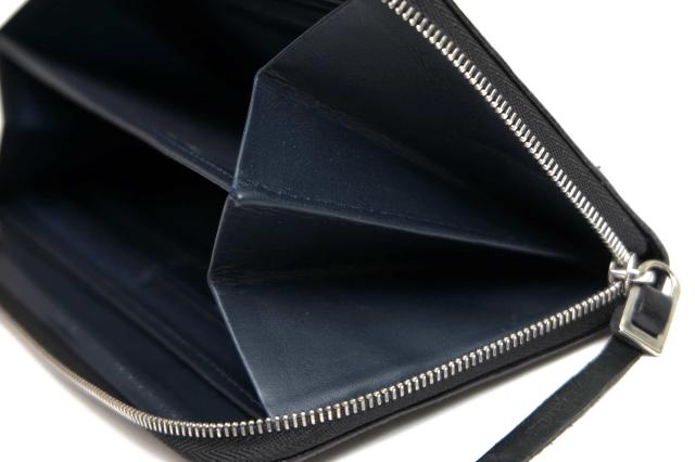 ジャムホームメイド Jam Home Made 牛革 カーフ 長財布 松モデル 小銭入れなし 札入れ シボ革 シュリンクレザー ラウンドジップ 中古の通販はau Pay マーケット ブランディング