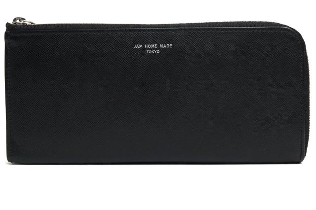 ○ジャムホームメイド JAM  MADE 沖嶋 信 SHIN OKISHIMAモデル サフィアーノレザー 牛革 長財布 L字ファスナー 小銭入れあり   中古