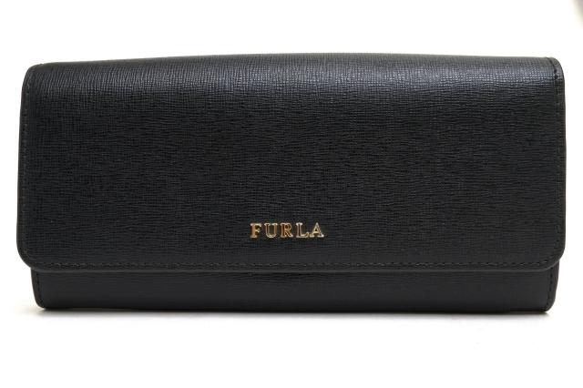 ○フルラ FURLA 牛革 長財布 BABYLON バビロン XL バイフォールドウォレット フラップ式 小銭入れあり レディース 【中古】 中古