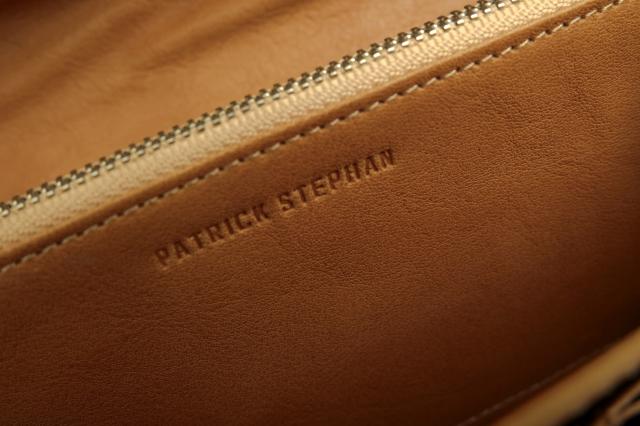○パトリックステファン PATRICK STEPHAN カウハイド 牛革 長財布 191AWA11 Leather long wallet bellows フラップ式 小銭入れあり 中古_6