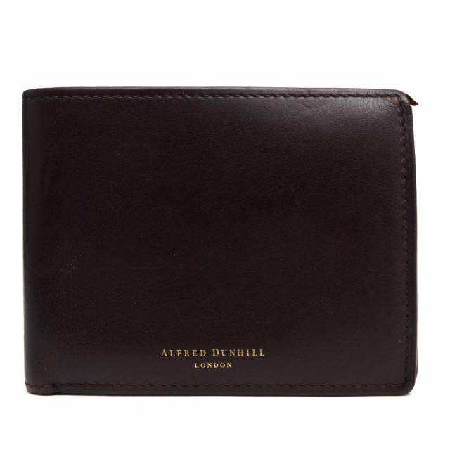 ○ダンヒル Dunhill ヨーロピアンカーフ 牛革 財布 DUKE 6CC Billford Wallet デューク 小銭入れあり 二つ折り メンズ 【中古】 中古