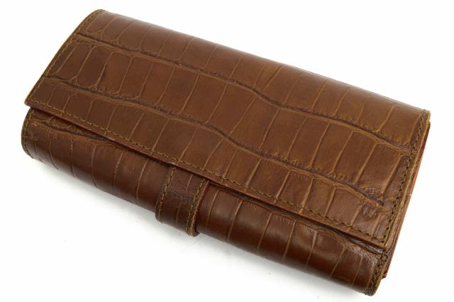 ○フェリージ Felisi コロコロ 長財布 3005/SA 小銭入れあり クロコ型