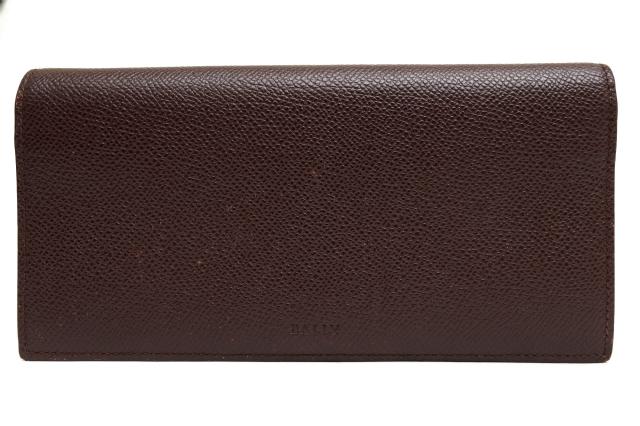 ○バリー BALLY グレイン型押しカーフレザー 子牛革 長財布 BALIRO.B グレイン型押し 小銭入れあり メンズ 【中古】 中古