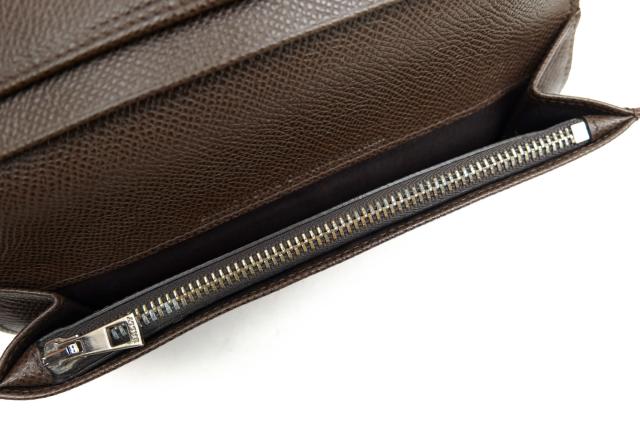 ○バリー BALLY グレイン型押しカーフレザー 子牛革 長財布 BALIRO.B 