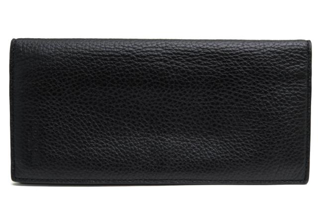 ○コーチ COACH ペブルドレザー 牛革 長財布 91807 Breast Pocket Wallet 小銭入れあり シボ革 シュリンクレザー 二つ折り メンズ  中古