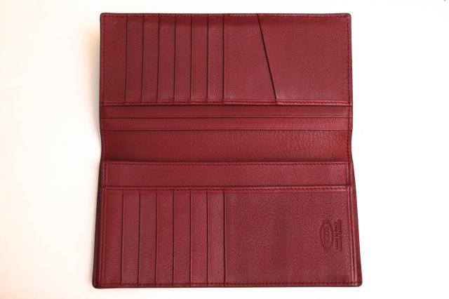 ○トッズ TOD'S 牛革 カーフ 長財布 GOMMINI ゴンミーニ 小銭入れなし 札入れ 二つ折り スタッズ メンズ 【中古】 中古_4