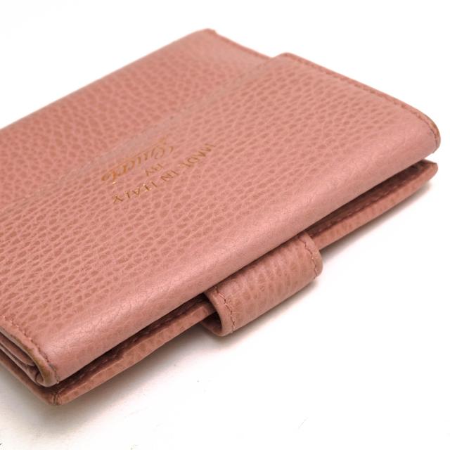 ○グッチ GUCCI 牛革 カーフ 財布 806215924 ホック式 二つ折り 小銭入れあり シボ革 シュリンクレザー レディース 【中古】 中古_2